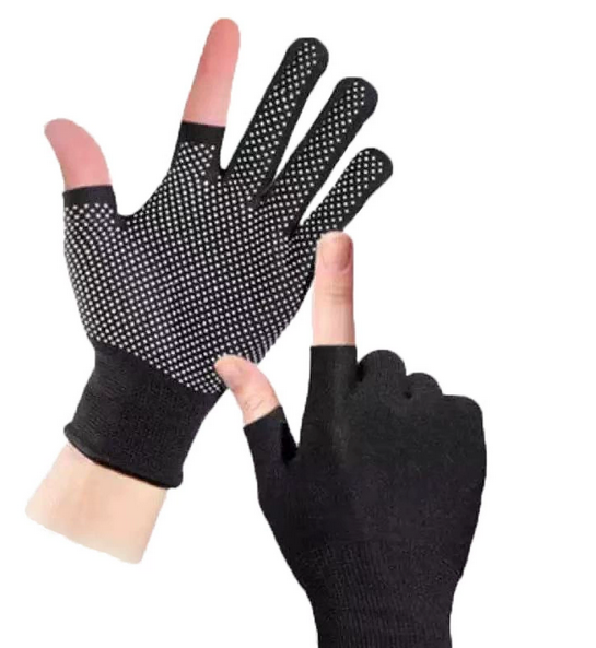 black gloves