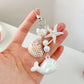 Oranments-ocean whale starfish natural shell bag charm keychain mobile phone chain pendant  -BCK1047