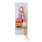 Oranments- cute owl pomponn phone keychain-BCK1031
