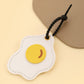 Oranments- egg-shaped keychain pendant funny couple backpack-BCK1013