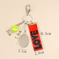 Oranments- Tennis ball racket love keychian-BCK1027