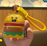 Oranments-cute hamburger keyring -BCK1028