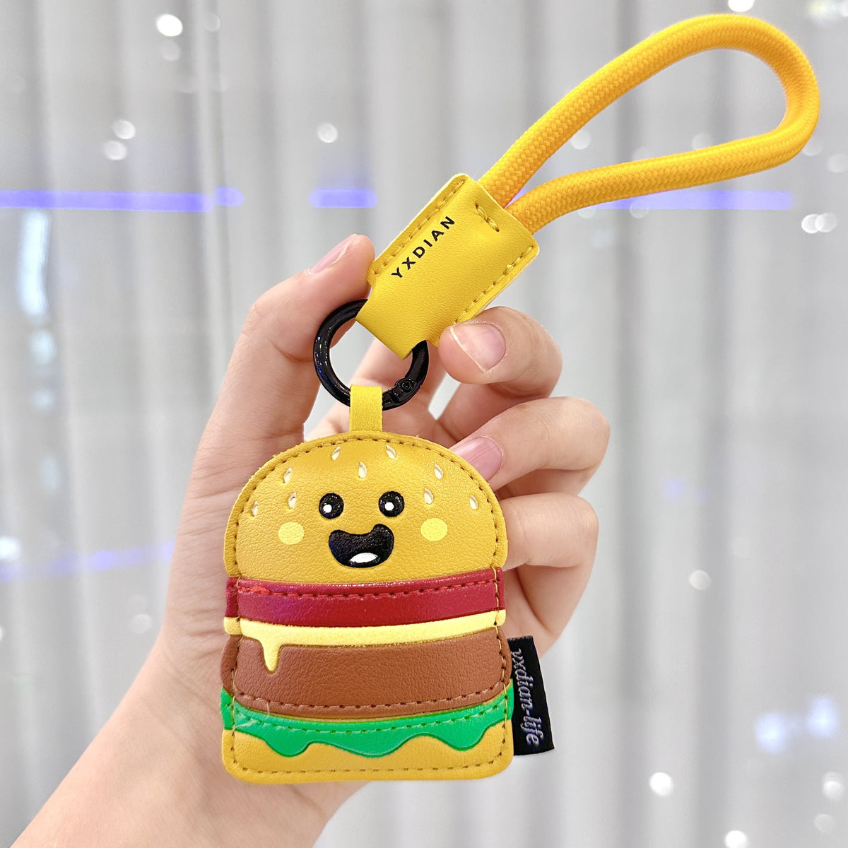 Oranments-cute hamburger keyring -BCK1028