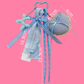 Oranments- Cute plaid check heart-shaped bag pendant chain hanging rope decoration-BCK1030
